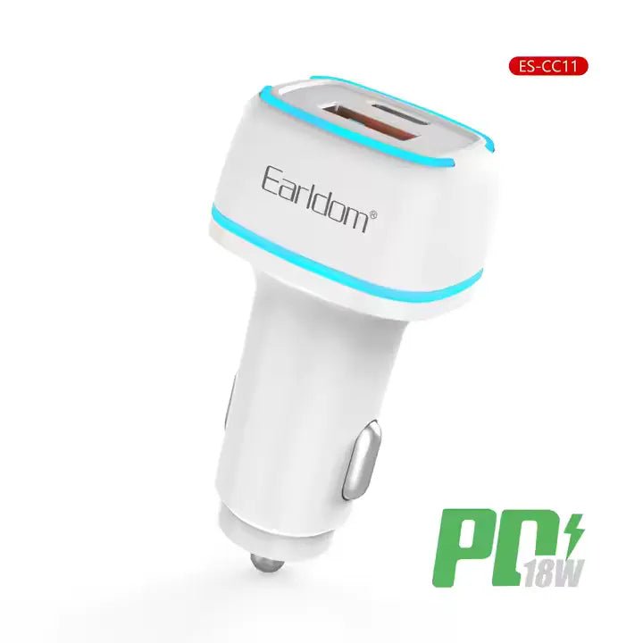 شاحن سيارة Earldom ES-CC11 بتقنية PD مع كابل USB-C