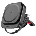 HOCO HW23 Might 15W Wireless Air Vent Car Charger – Auto-Clamp Qi Mount