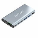 هاب USB متعدد المنافذ Earldom ET-W29 ثماني وظائف مع خرج HDMI بدقة 4K