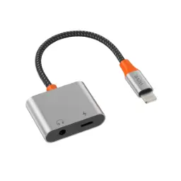 Lightning to Lightning+DC 3.5mm Digital Audio Converter 